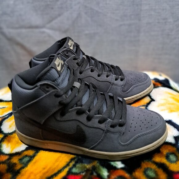 %Size 9 Men Nike SB Dunk High Pro Anthracite Matte Olive 2012 Sneakers A 10 main image 10